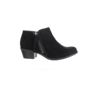 Vionic 6 like new Black Suede Ankle Booties with Side Zip
